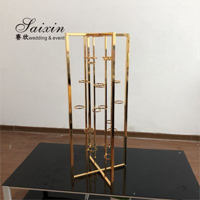 ZT-502S  hot sale silver metal candle stand  for wedding tent centerpiece flower decor