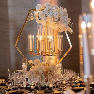 Five Candle Candlestick Candelabra Metal Floor Standing 120cm