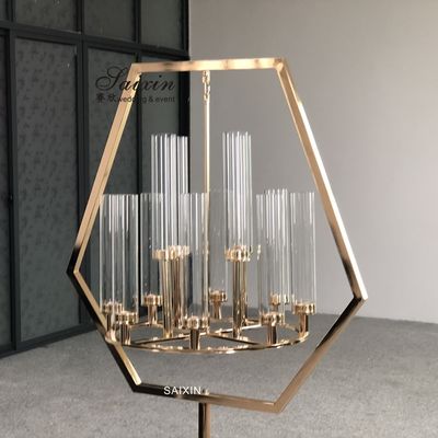 Five Candle Candlestick Candelabra Metal Floor Standing 120cm