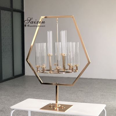 Five Candle Candlestick Candelabra Metal Floor Standing 120cm