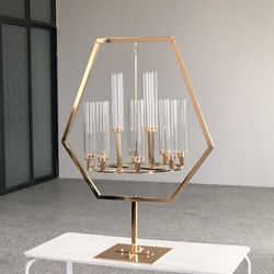 Five Candle Candlestick Candelabra Metal Floor Standing 120cm