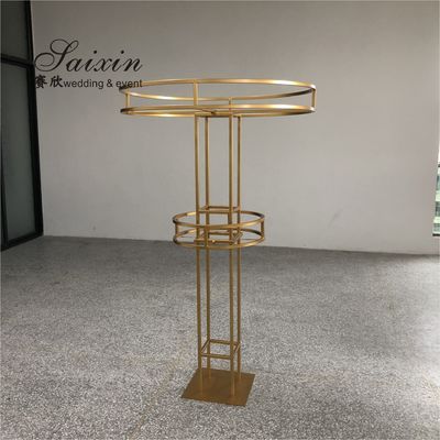 Wholesale Tall large circle round flower standing for wedding decoration centerpieces