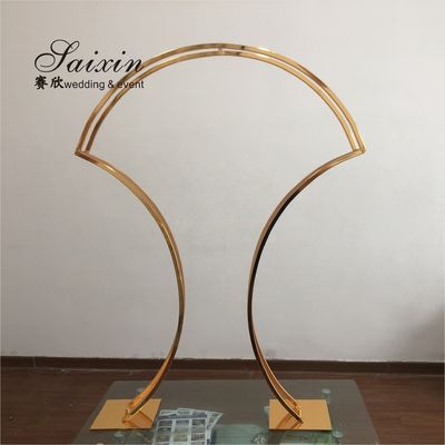 Saixin designs wedding party centerpiece gold metal flower pot stand