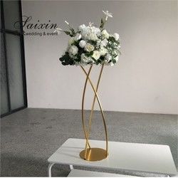 ZT-547W Factory wholesale Wedding centerpieces white metal flower stand