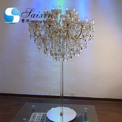 Bling crystal chandeliers 18 arms candelabra wedding centerpieces for tables