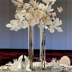 Factory wholesale event  home decor  aisle metal wedding flower stand for centerpieces