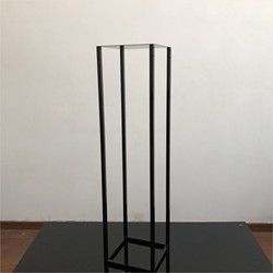ZT-369  Hot sale  square  gold metal flower stand for wedding decoration