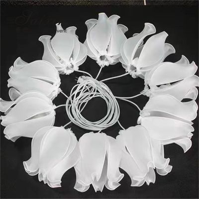 10 Light  Crystal Chandelier Flush Ceiling Light Decorative Lamp Lily Hanging String Lighting