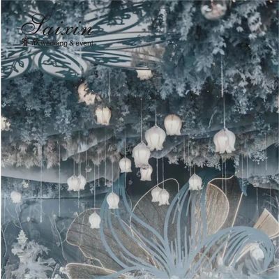 10 Light  Crystal Chandelier Flush Ceiling Light Decorative Lamp Lily Hanging String Lighting