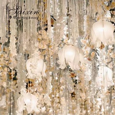 10 Light  Crystal Chandelier Flush Ceiling Light Decorative Lamp Lily Hanging String Lighting