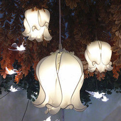10 Light  Crystal Chandelier Flush Ceiling Light Decorative Lamp Lily Hanging String Lighting