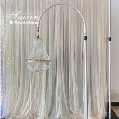 Factory Supply High Quality Adjustable Chandelier Aluminum Metal Frame Stand For Wedding Outdoor Decor