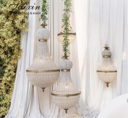 Semi Circular Crystal Chandelier With Light Control And 6 Light Source