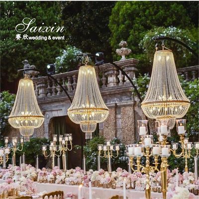 Venta caliente de la boda medio círculo Arco de luz de la boda lámpara de candelabrador Stand para la boda accesorios Decoración del evento