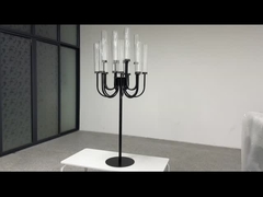 Nuevo y hermoso candelabro negro de 20 brazos